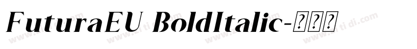 FuturaEU BoldItalic字体转换 FuturaEU BoldItalic字体转换